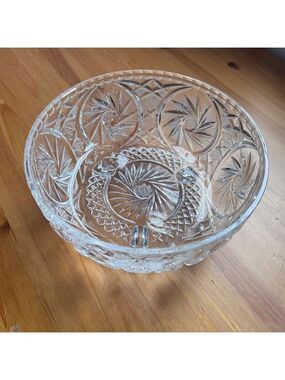 Elegant Crystal Cut Glass Bowl